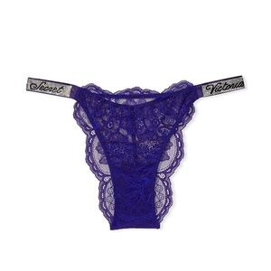 [ SOLD ] Victoria's Secret Shine Strap Lace Brazilian Panty | Small